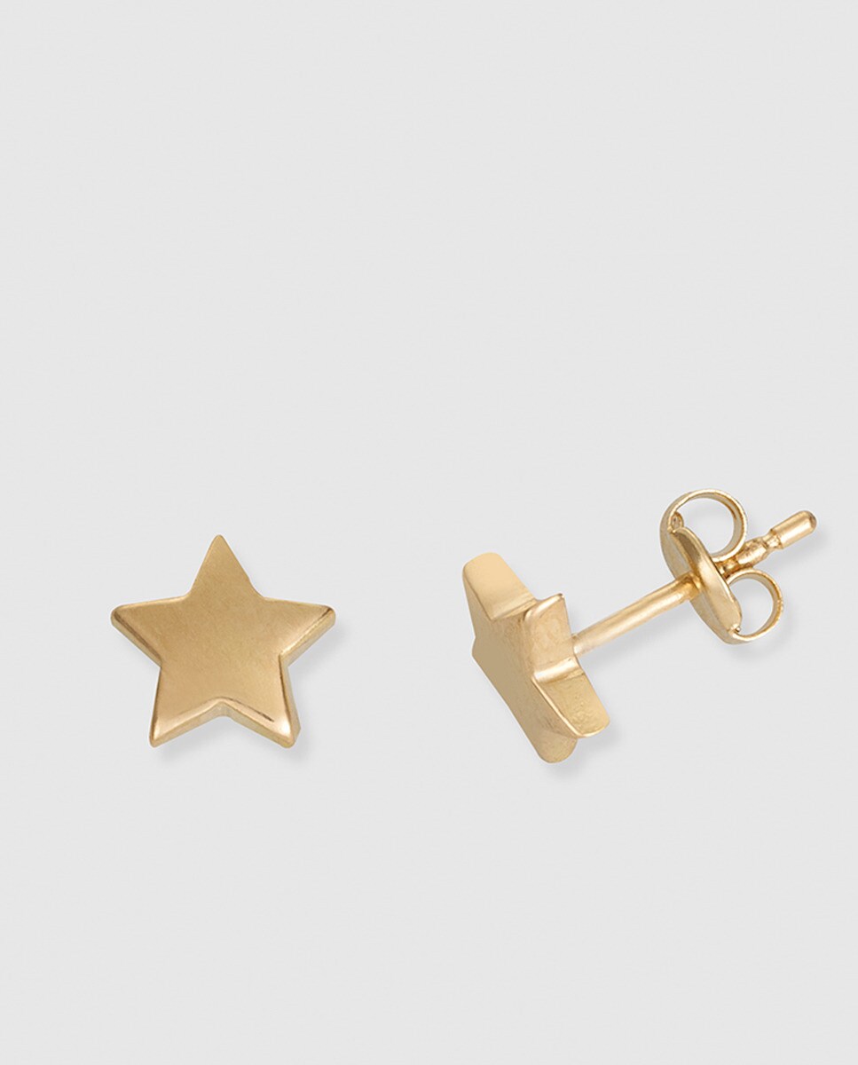 El Corte Inglés - Pendientes de niña de oro Estrella El Corte Inglés.