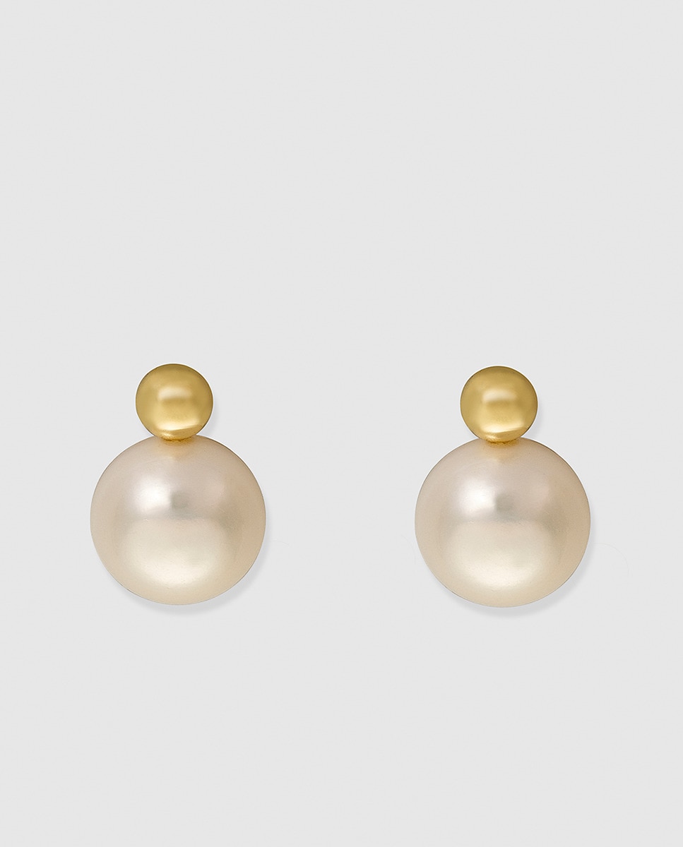 Pendientes de oro amarillo y perla El Corte Inglés - Blanco Blanco-1
