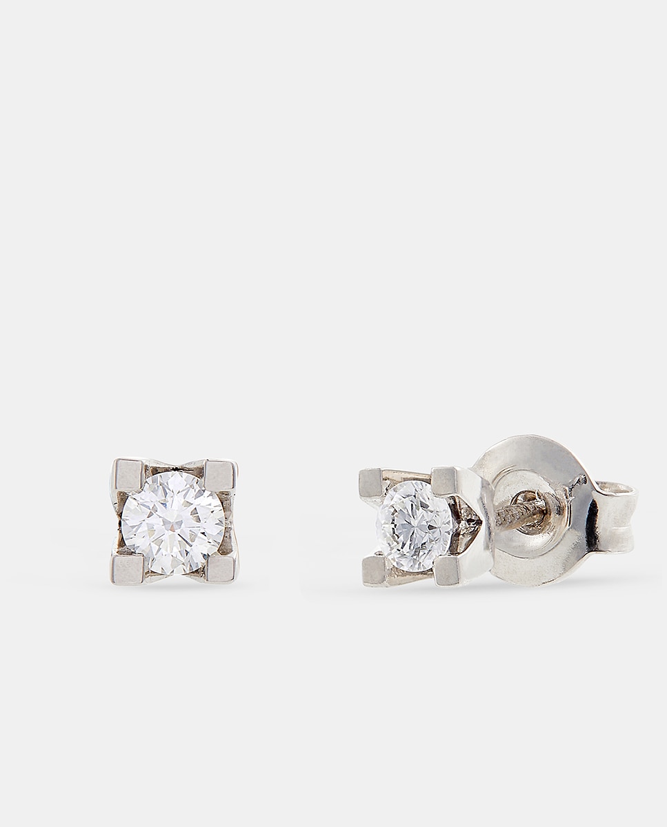 Brincos de Ouro e Diamantes Branco-1