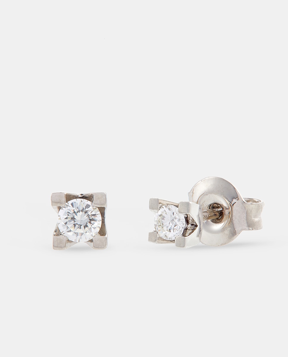 Brincos de Ouro e Diamantes Branco-1