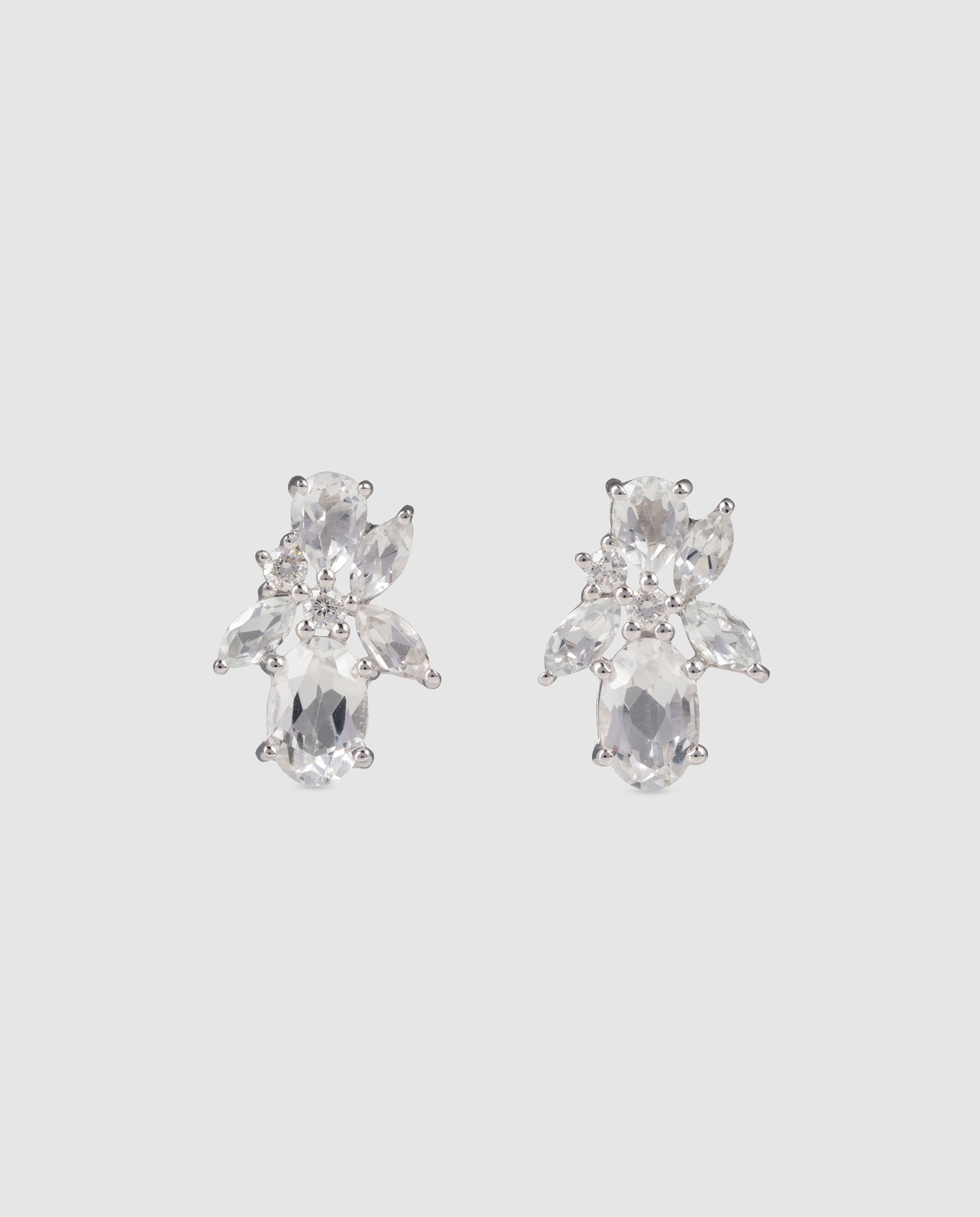 Imagen 1 de Pendientes El Corte Inglés My Weddng de oro con diamantes y topacio - Blanco Blanco