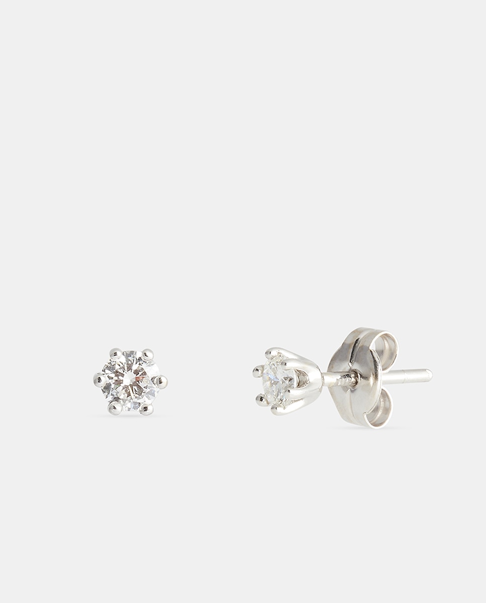 Pendientes de oro y diamantes - El Corte Inglés - Blanco Blanco-1