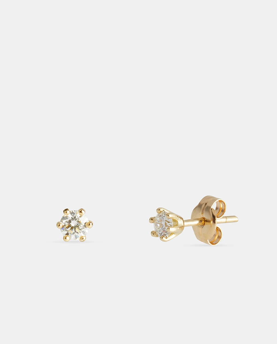 Imagen 1 de Pendientes de oro y diamantes Blanco