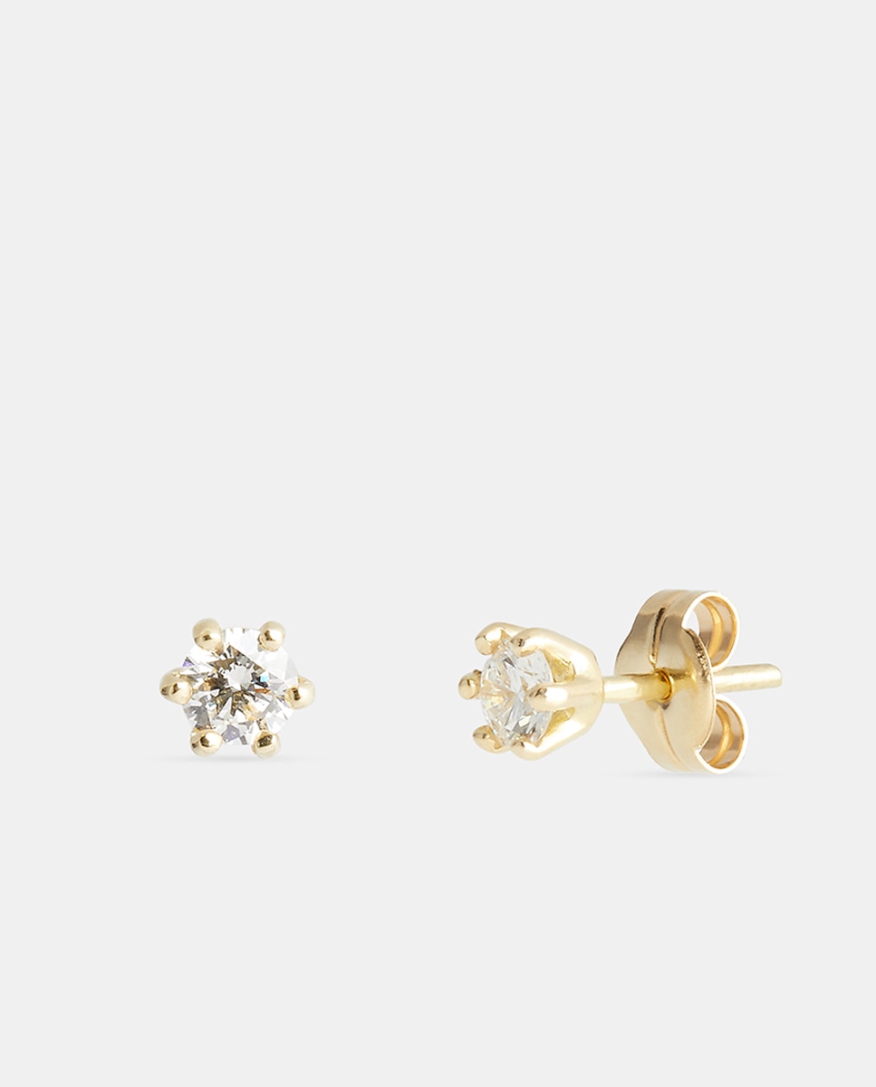 Imagen 1 de Pendientes de oro y diamantes Blanco