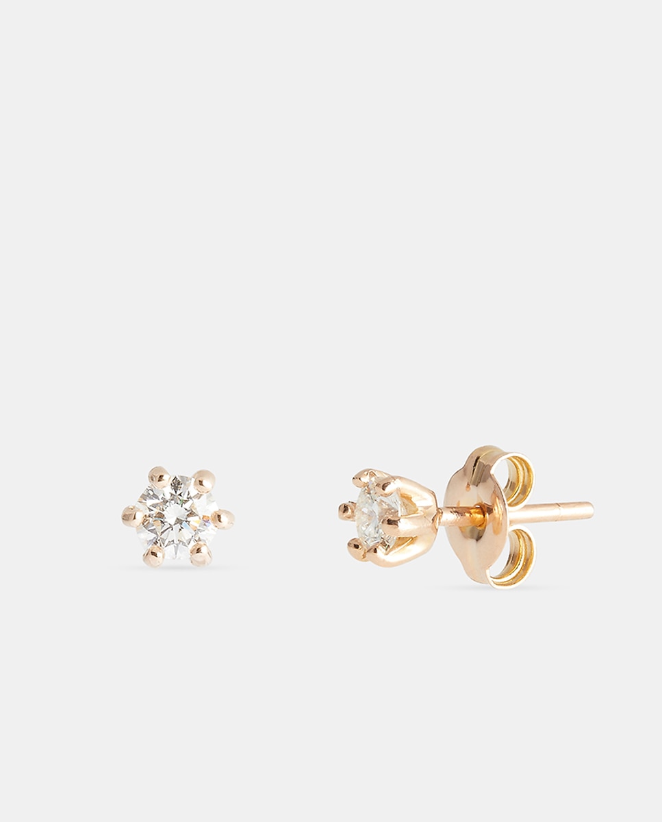 Imagen 1 de Pendientes de oro y diamantes Blanco