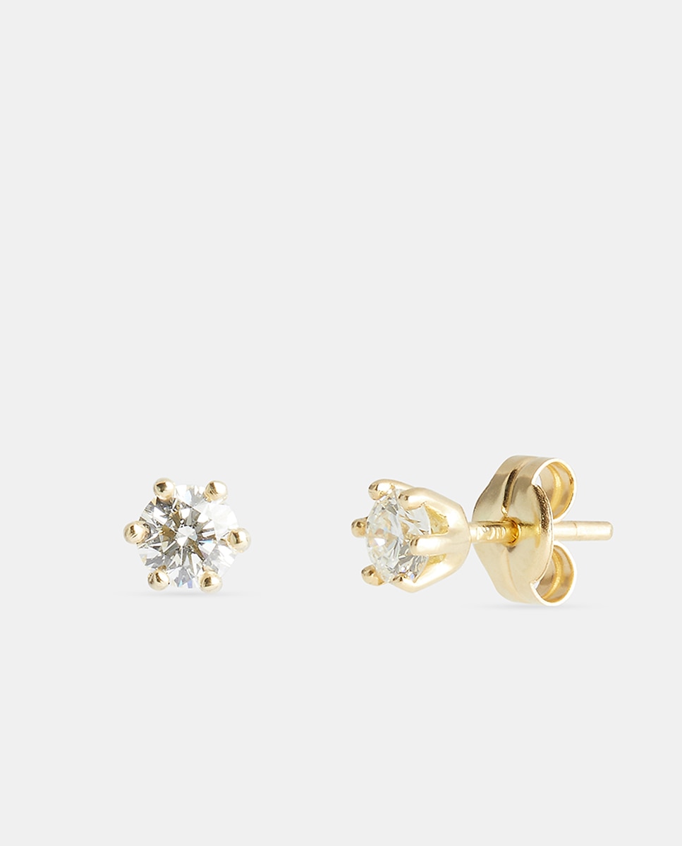 Imagen 1 de Pendientes de oro y diamantes - El Corte Inglés - Blanco Blanco