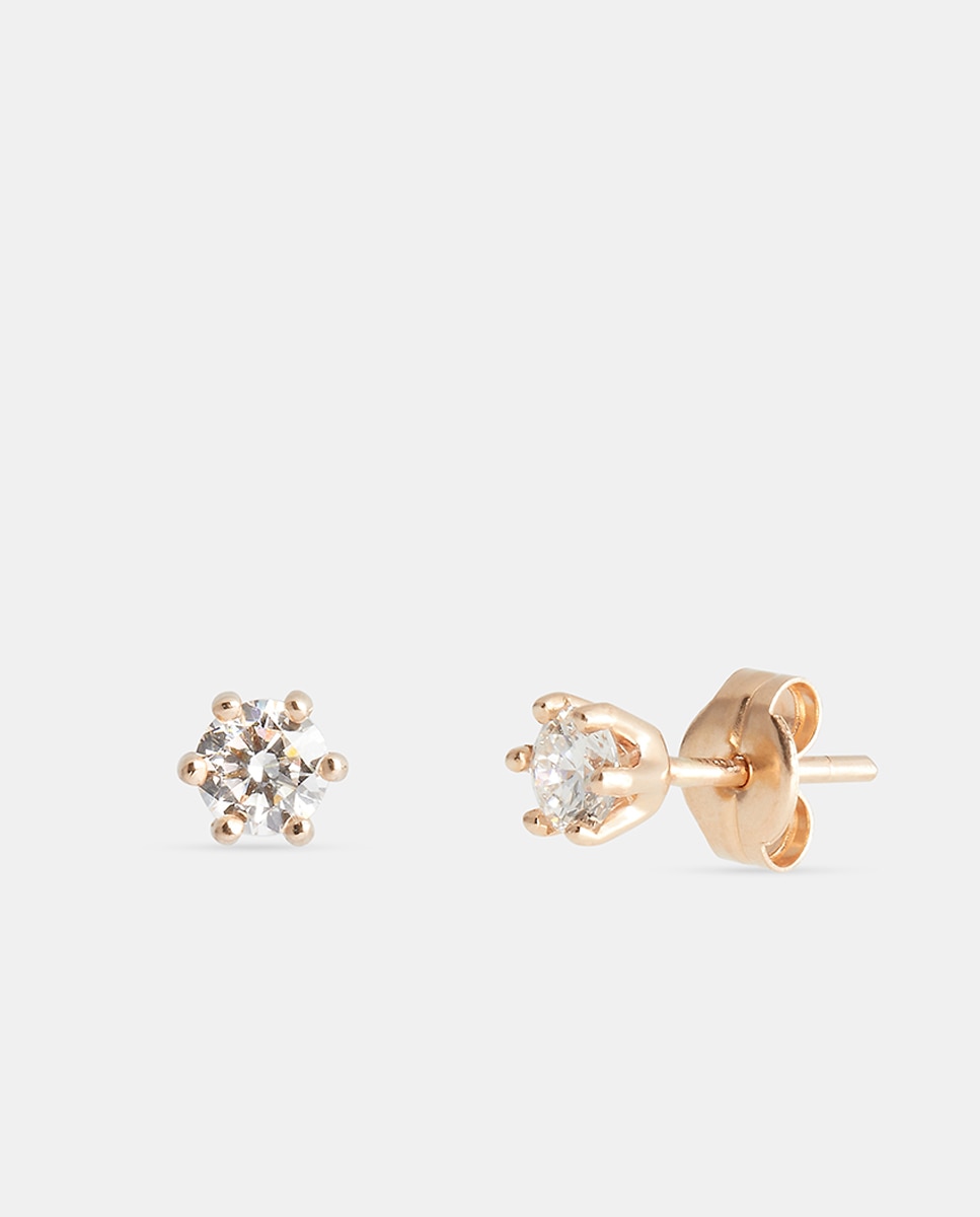 Imagen 1 de Pendientes de oro y diamantes - El Corte Inglés - Blanco Blanco