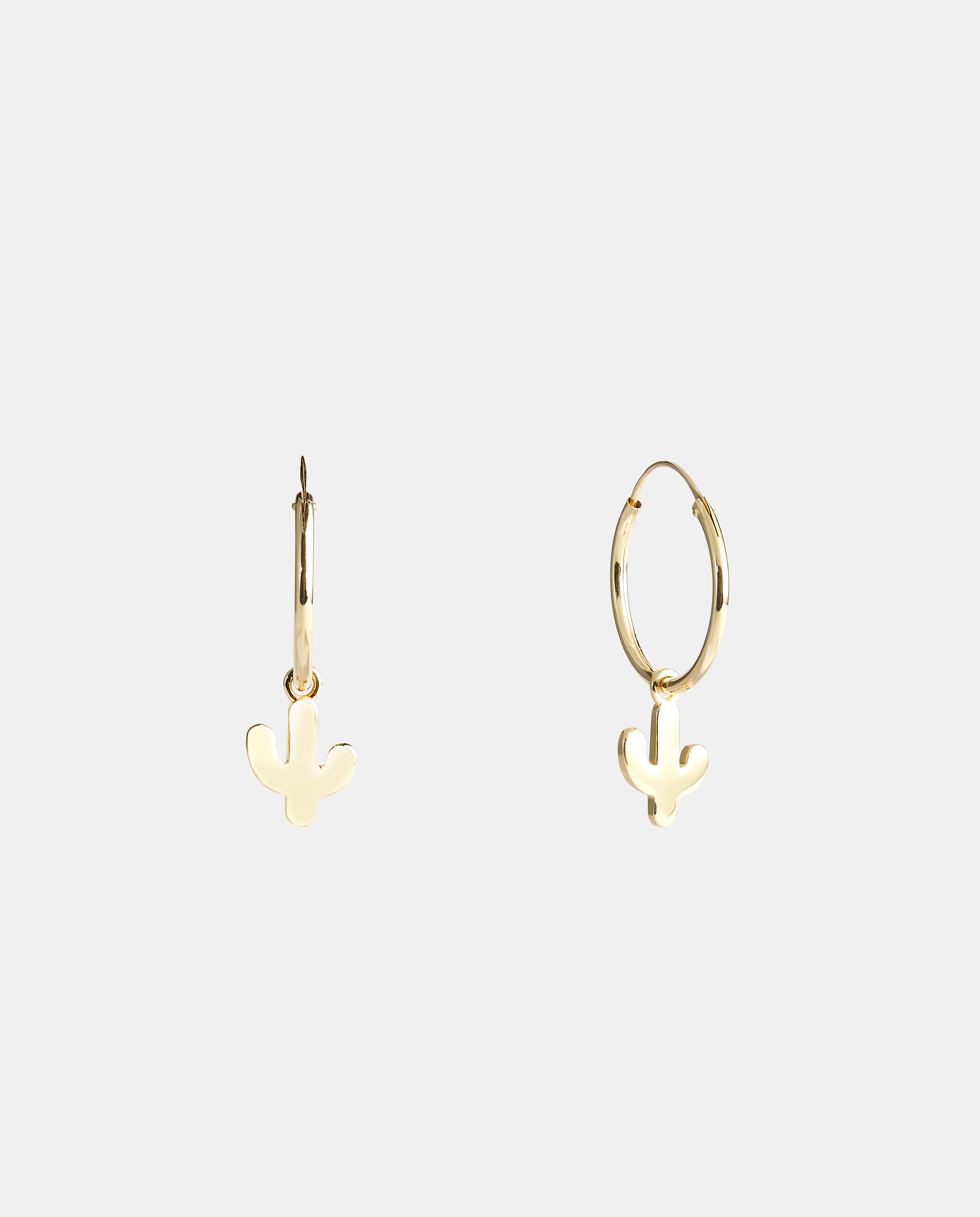 Imagen 1 de Pendientes de aro Essential Gold Cáctus de oro Oro