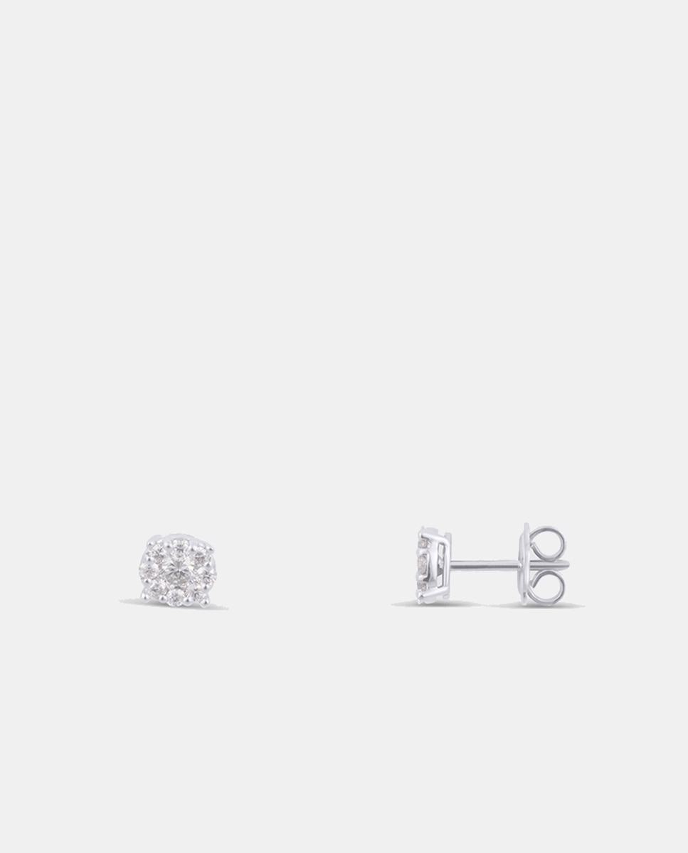 Imagen 1 de Pendientes de oro diamantes - El Corte Inglés - Blanco Blanco