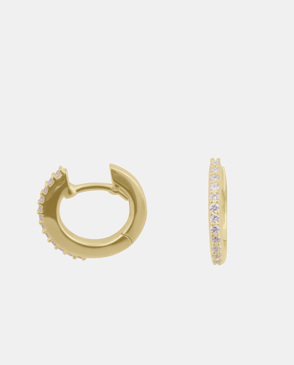 El Corte Inglés - Pendientes de oro y diamantes.