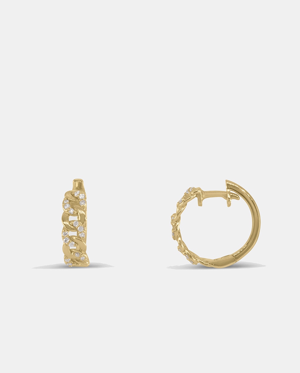 Imagem 0 de Argola em ouro com diamantes
