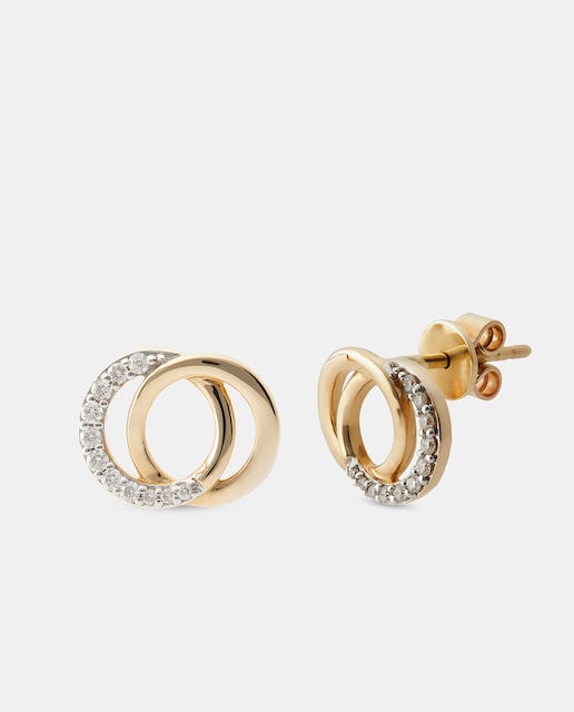 Pendientes de oro y diamantes