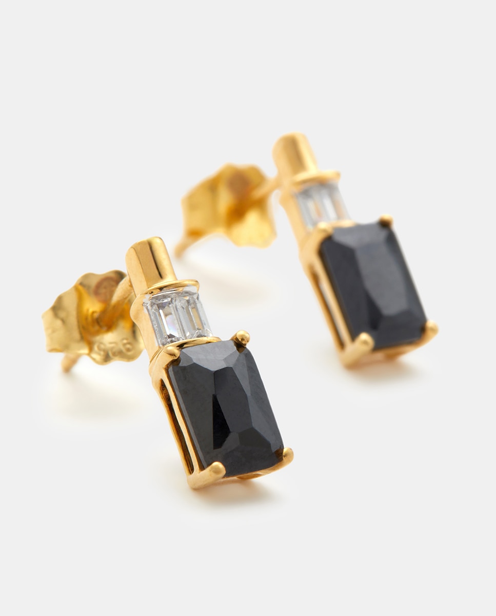 Imagen 2 de Pendientes de oro, diamante y espinela - El Corte Inglés - Negro Negro