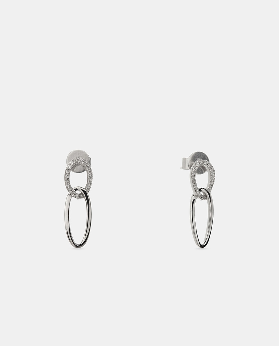 Pendientes de oro y diamantes - El Corte Inglés - Blanco Blanco-1