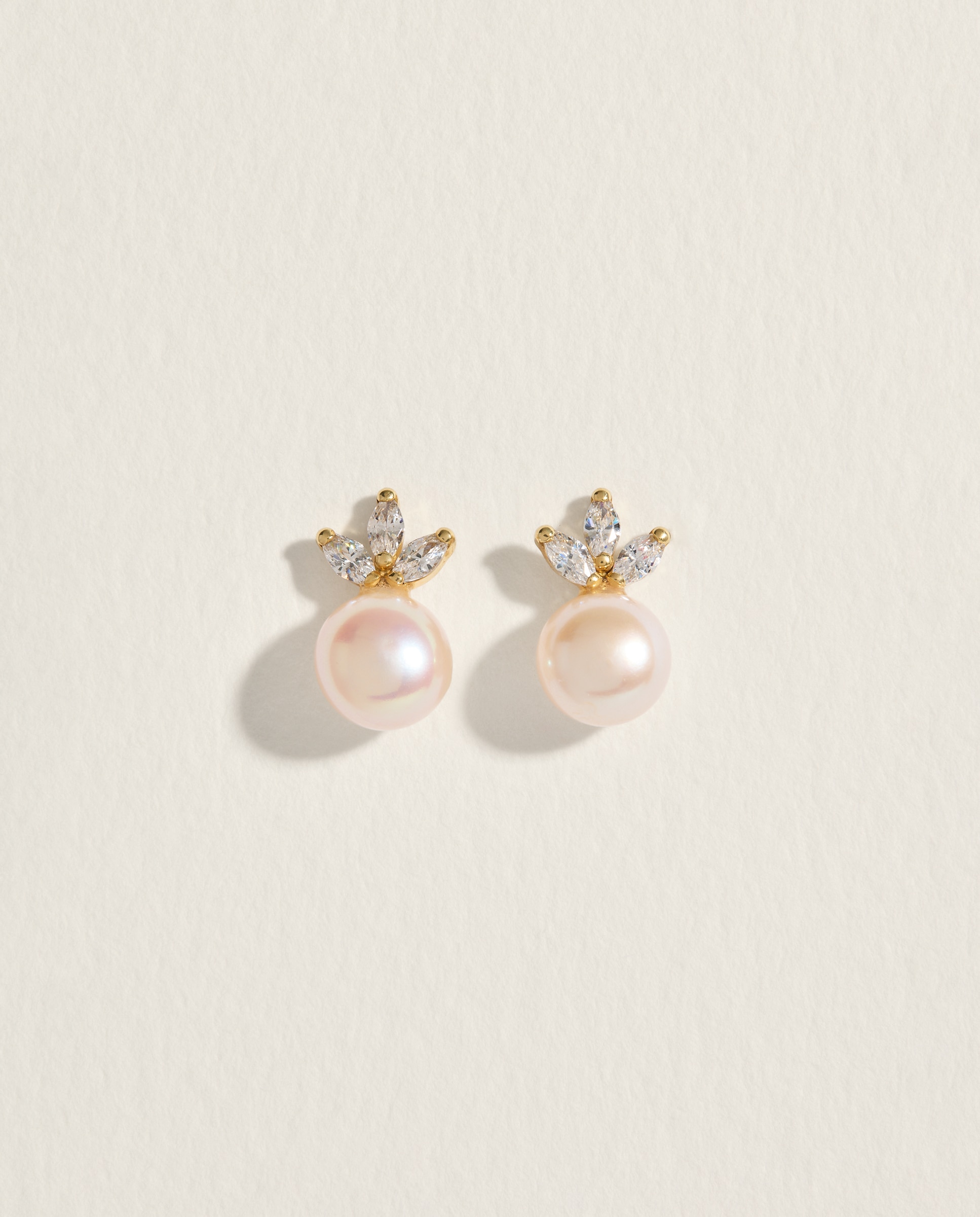 Pendientes de oro, perlas y circonitas - El Corte Inglés - Blanco Blanco-1