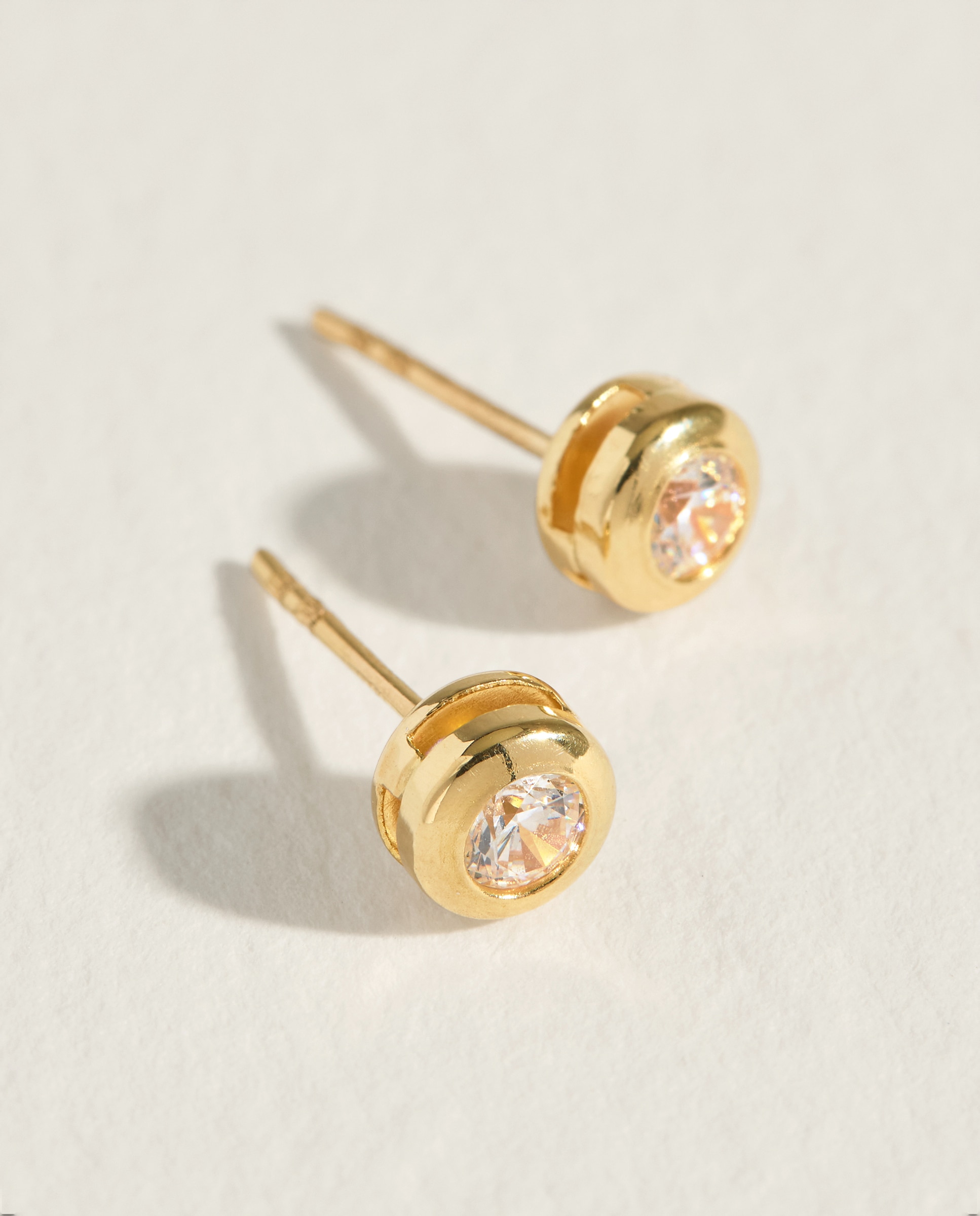 Pendientes de oro y circonitas - El Corte Inglés - Blanco Blanco-3