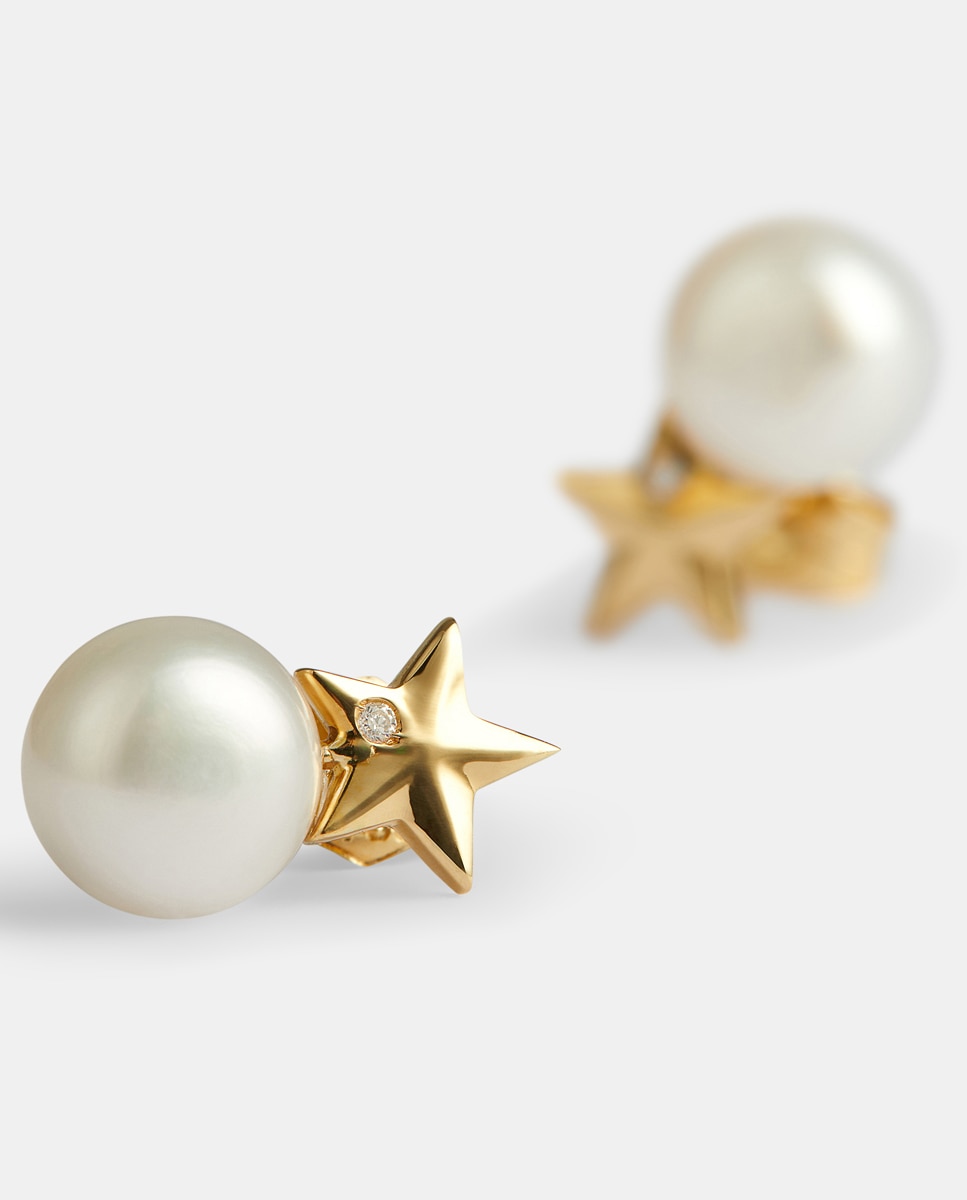 Pendientes de oro y perlas - El Corte Inglés - Blanco Blanco-2
