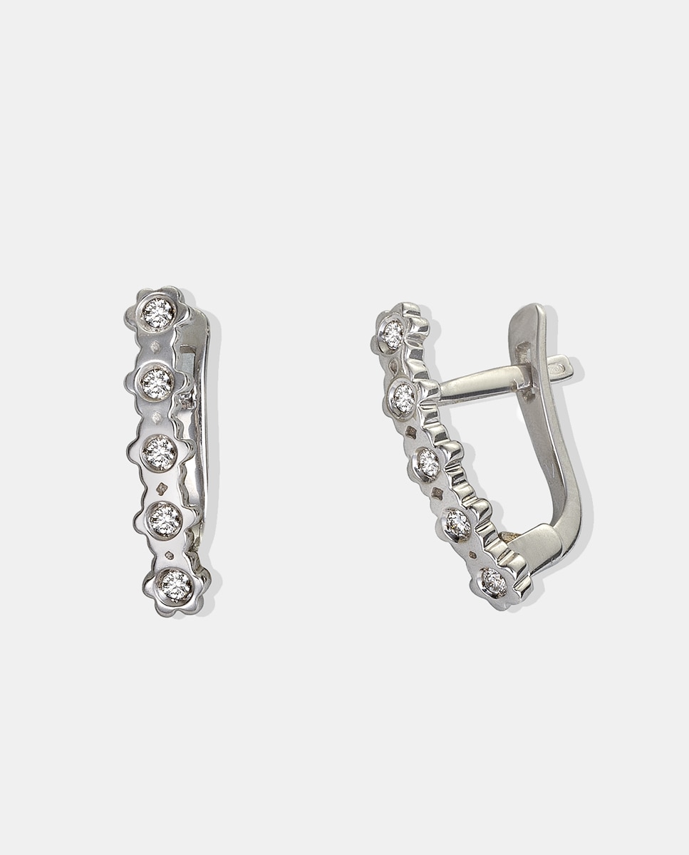 Pendientes de oro y diamantes - El Corte Inglés - Blanco Blanco-1