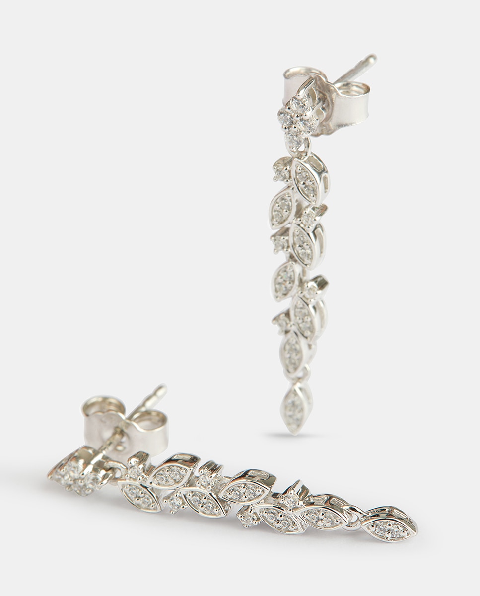 Pendientes de oro y diamantes - El Corte Inglés - Blanco Blanco-2