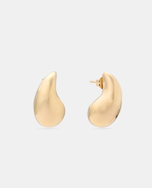 Pendientes Gota de oro amarillo