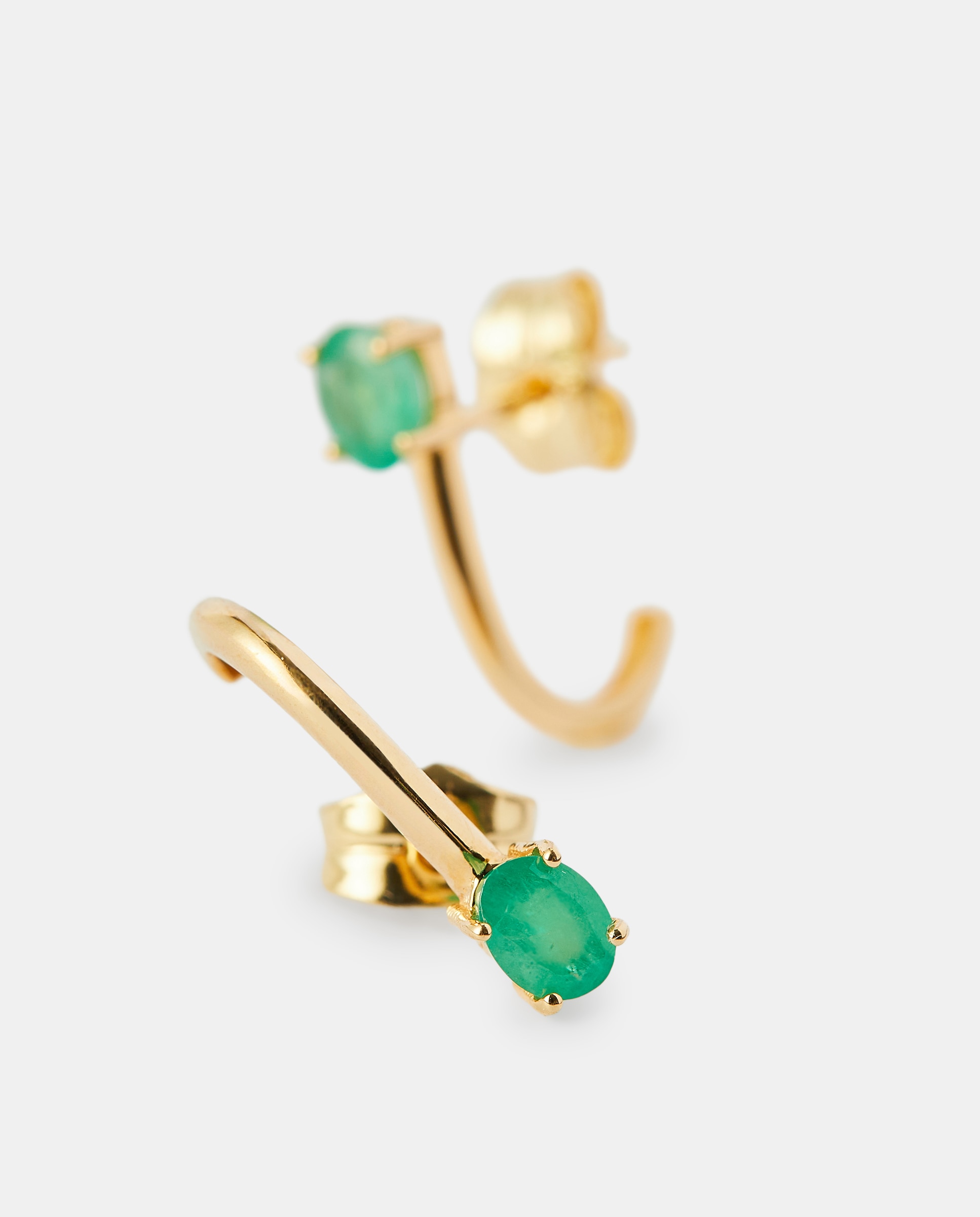 Pendientes de oro y esmeralda - El Corte Inglés - Verde Verde-2