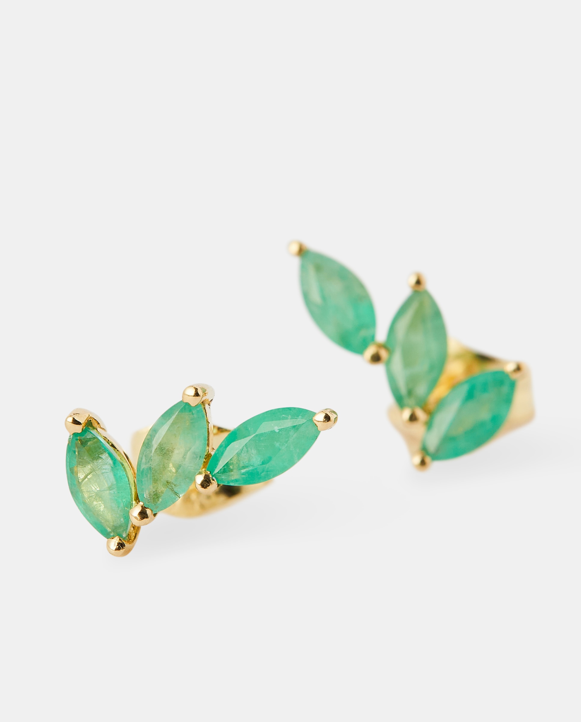 Pendientes de oro y esmeralda - El Corte Inglés - Verde Verde-2
