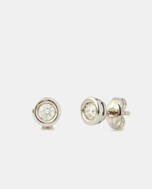 Imagen 0 de Pendientes de oro y diamantes