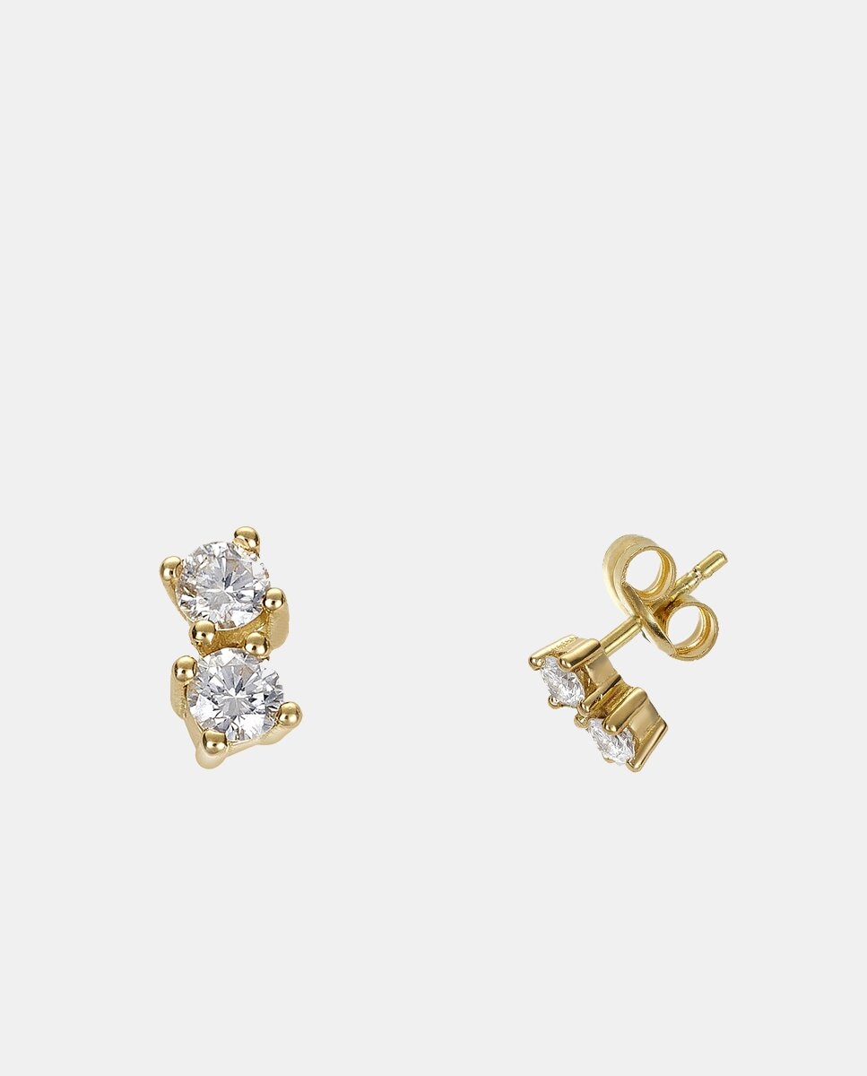 El Corte Inglés - Pendientes Tú y Yo de oro y diamantes.