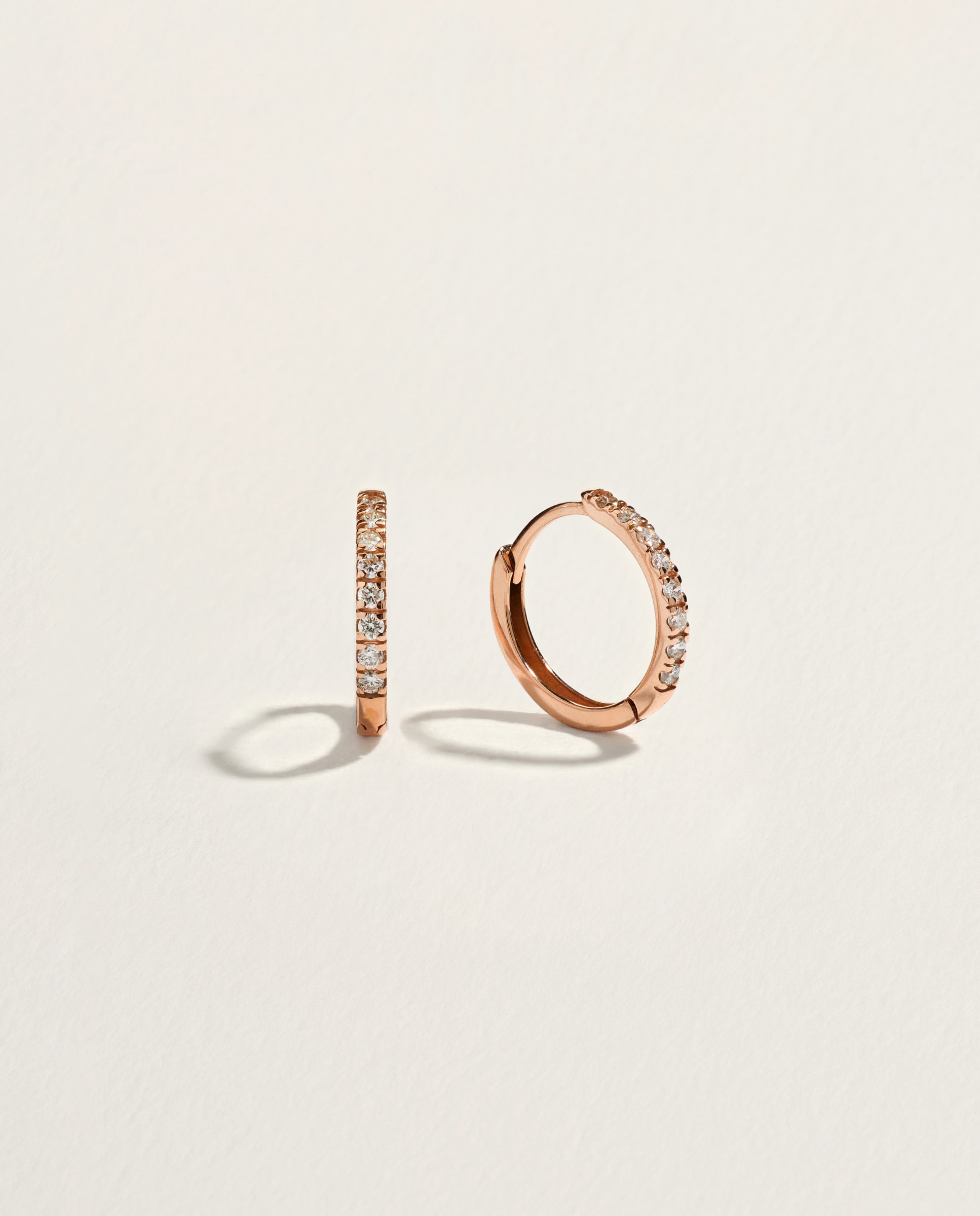 Pendientes de aro de oro y diamantes - El Corte Inglés - Blanco Blanco-1