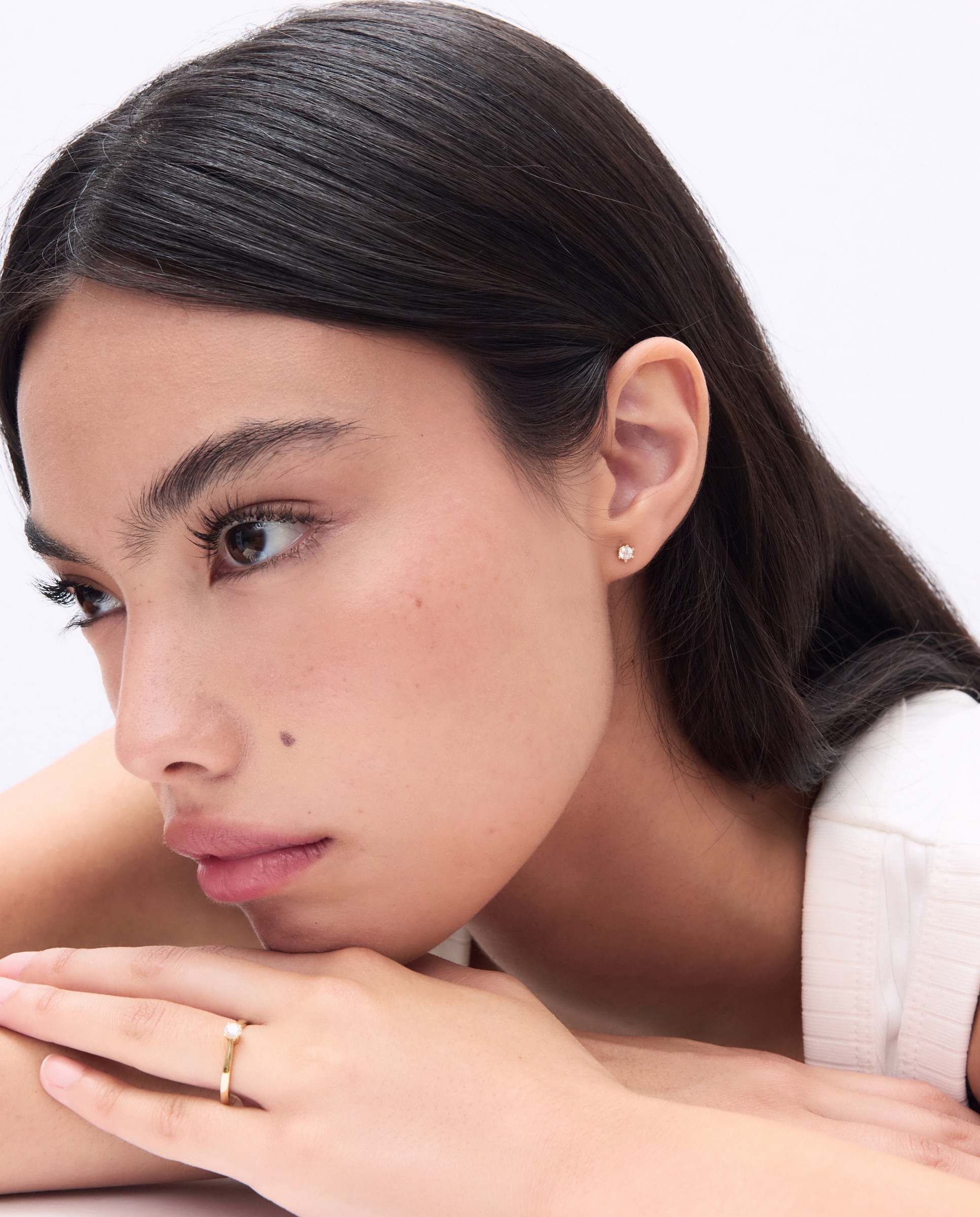 Pendientes en oro amarillo de 18k con diamantes en talla brillante con un peso total de 0,30ct - El Corte Inglés - 300 Amarillo 300 Amarillo-4