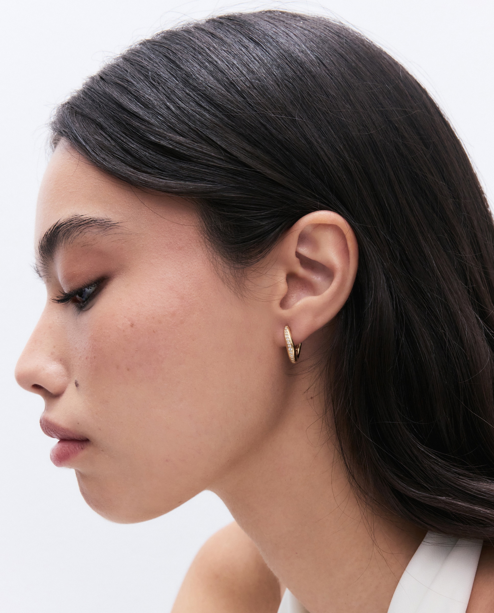 Pendientes de oro amarillo de 18K con diamantes en talla brillantel con un peso total de 0,20 ct - El Corte Inglés - 300 Amarillo 300 Amarillo-3
