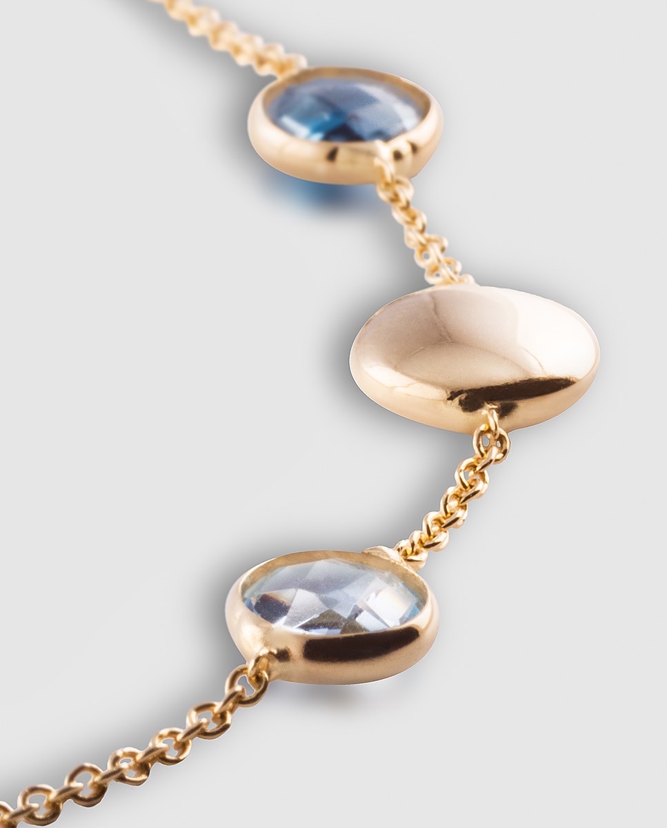 Collar de oro amarillo y topacio London Blue El Corte Inglés - Azul Azul-2