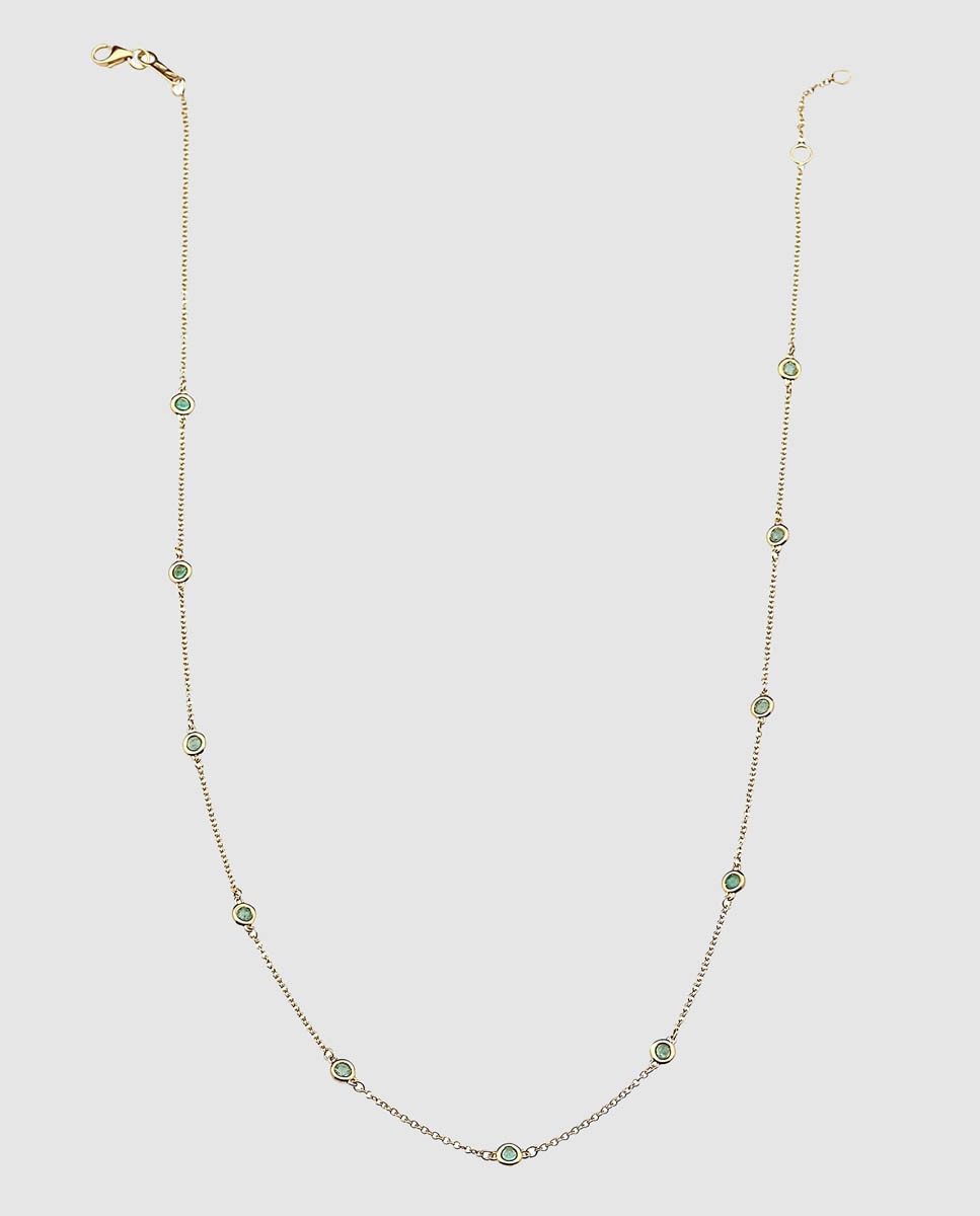 Collar El Corte Inglés de oro y esmeraldas - Verde Verde-2