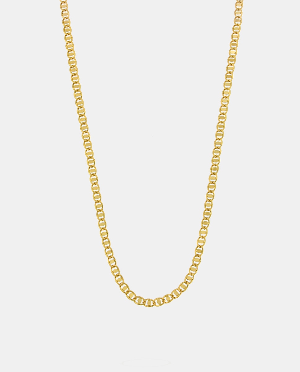 Collar cadena 'flat marine link' de - El Corte Inglés - Oro Oro-1