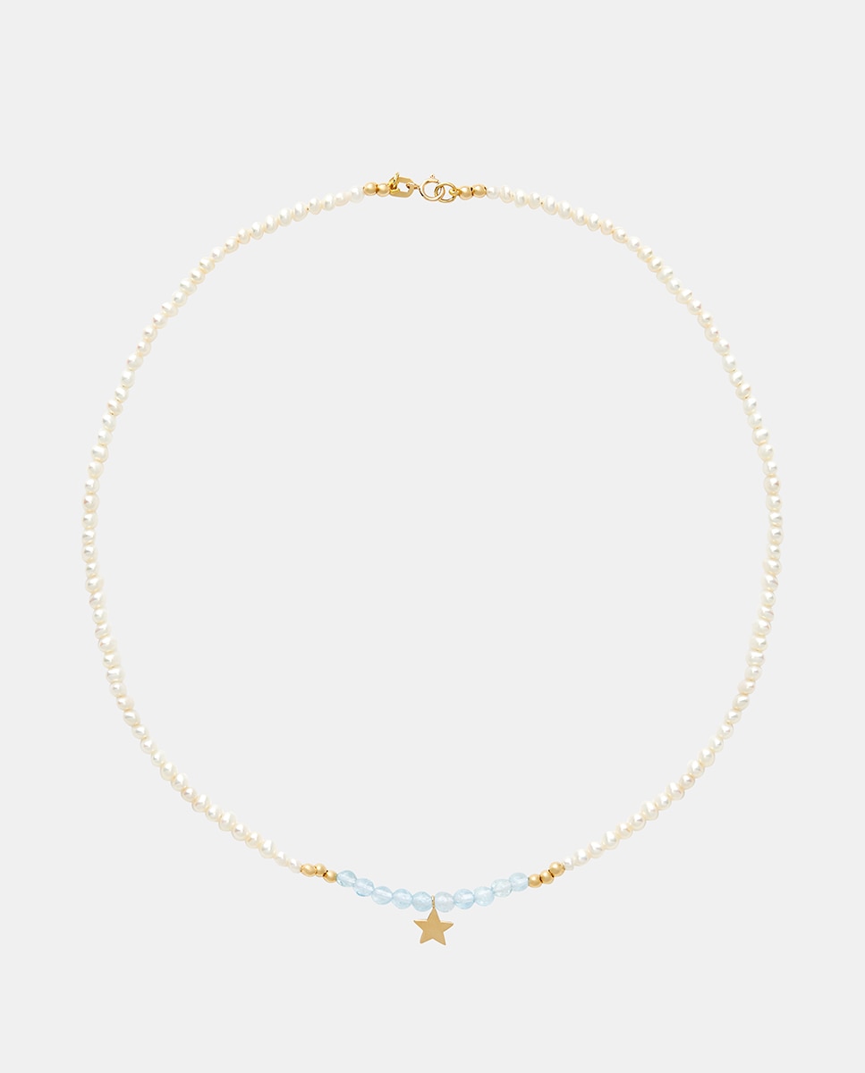 Imagen 1 de Collar de oro y perla - El Corte Inglés - Blanco Blanco
