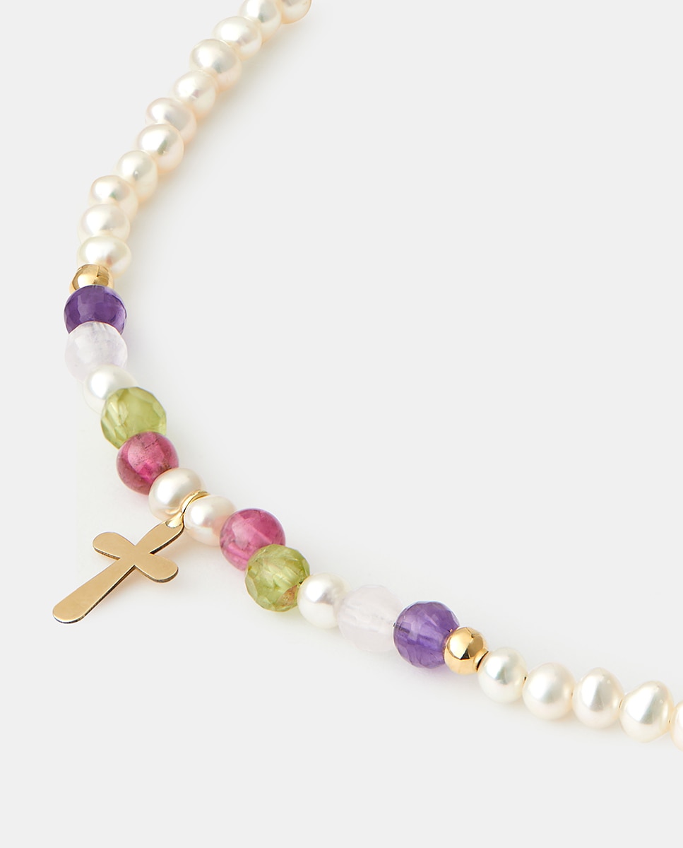 Collar de oro y perla - El Corte Inglés - Blanco Blanco-2