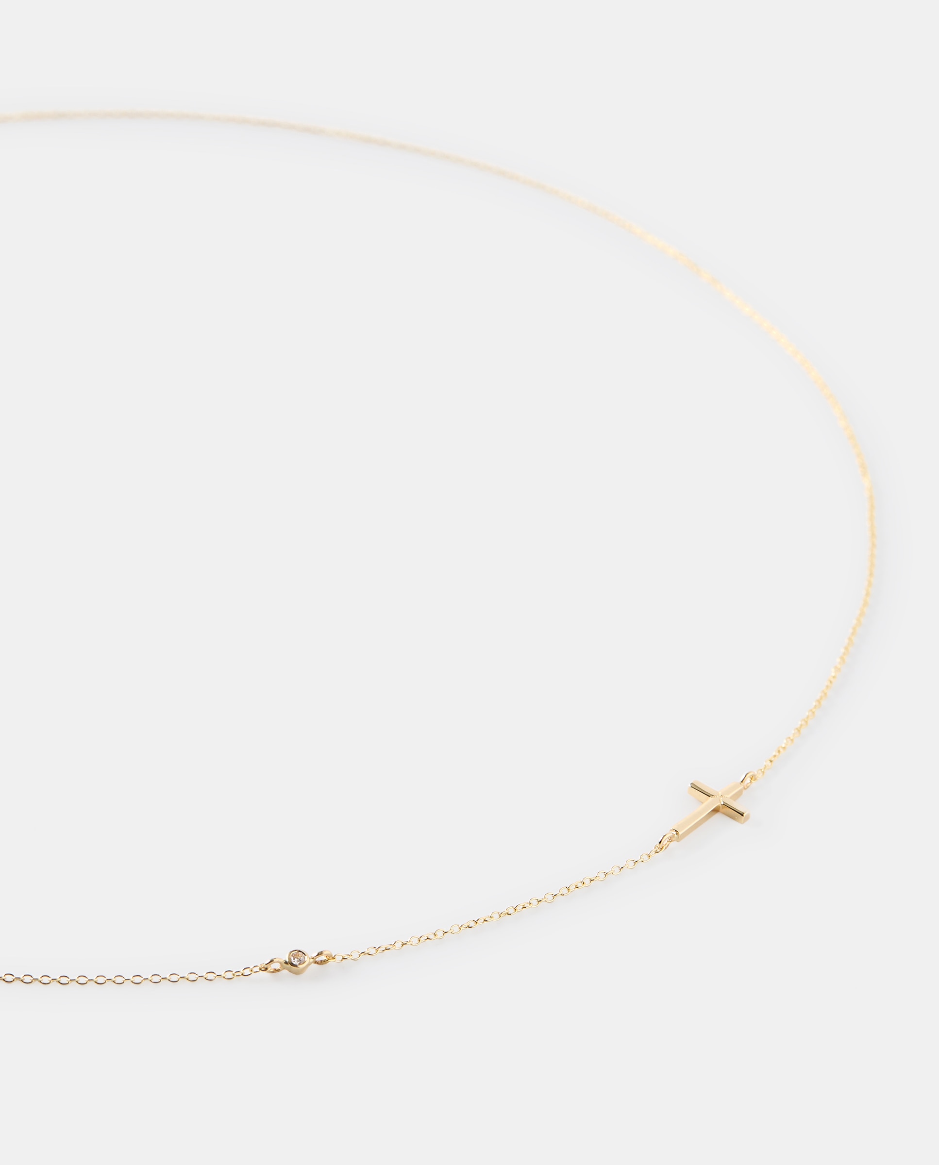 El Corte Inglés - Collar Cruz de oro y diamantes.