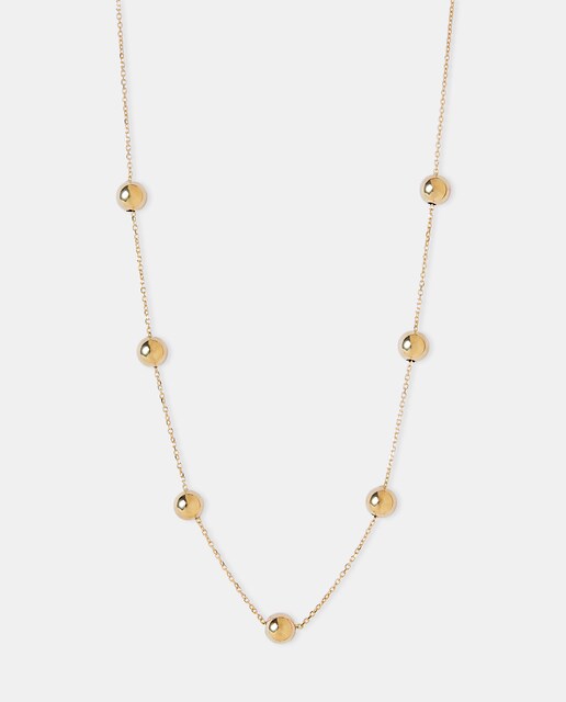 Collar Bolas de oro amarillo