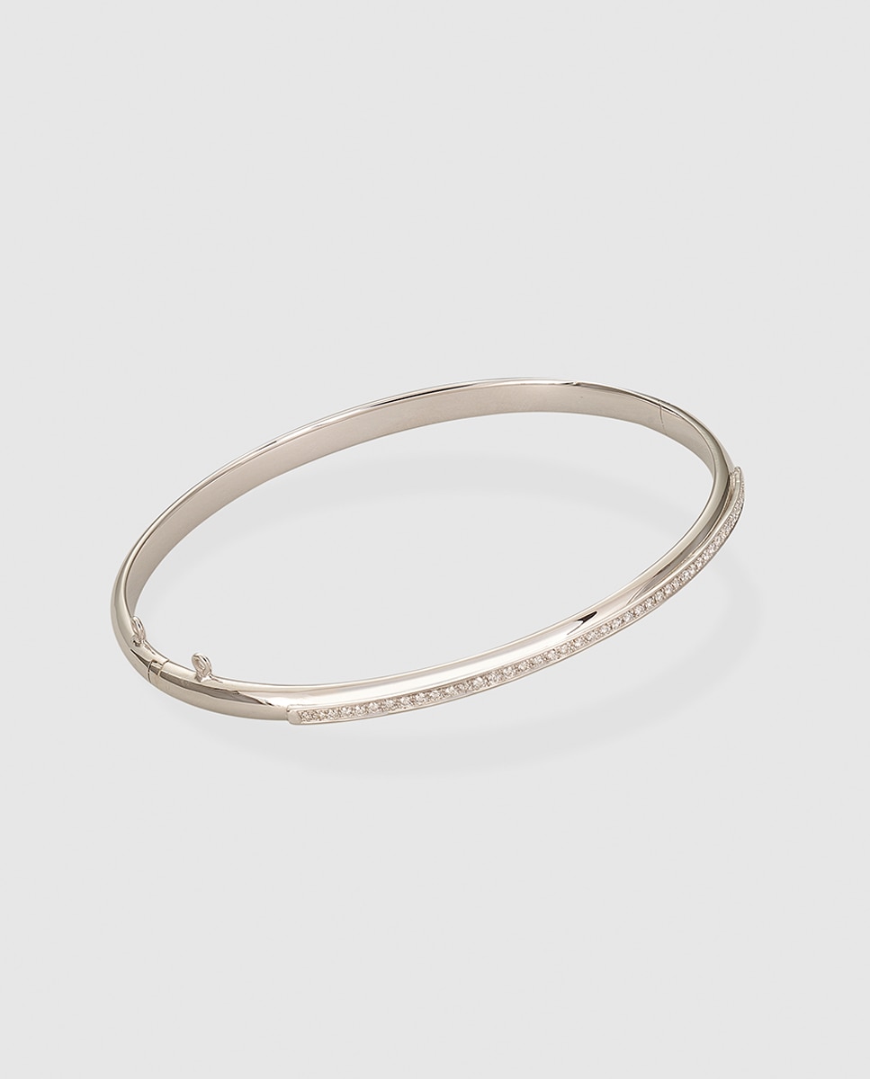 Pulsera de oro blanco y brillantes El Corte Inglés - Blanco Blanco-1