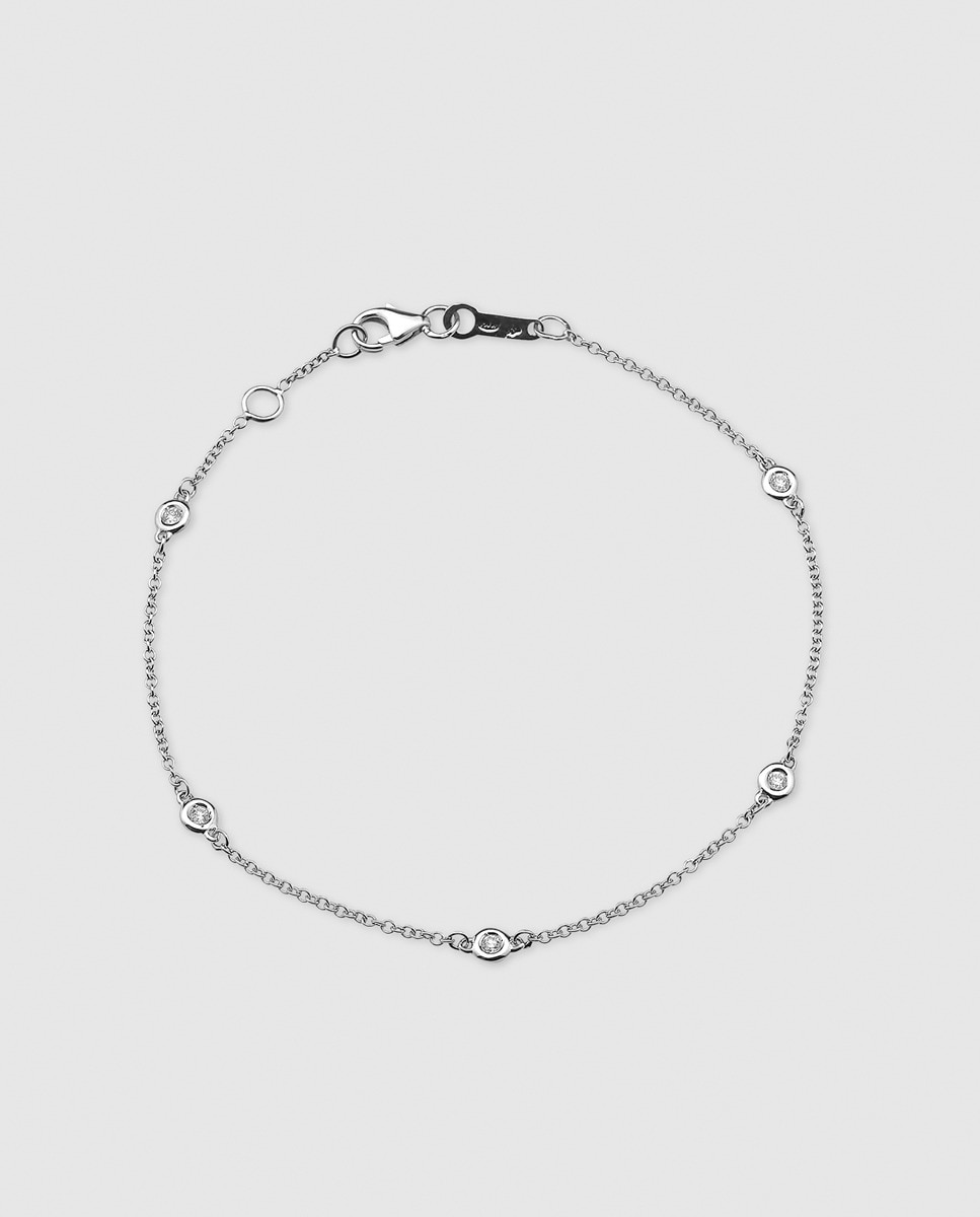 Pulsera de oro blanco y diamantes El Corte Inglés - Blanco Blanco-1