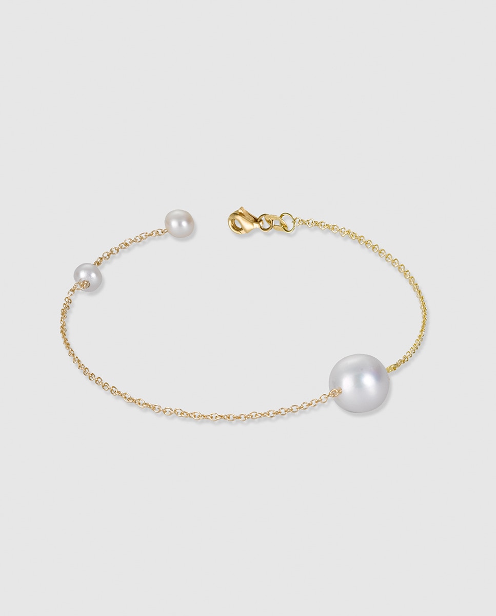 El Corte Inglés - Pulsera en oro y perlas El Corte Inglés.