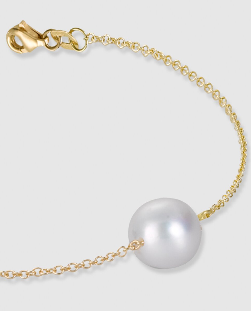 Pulsera en oro y perlas El Corte Inglés - Blanco Blanco-2