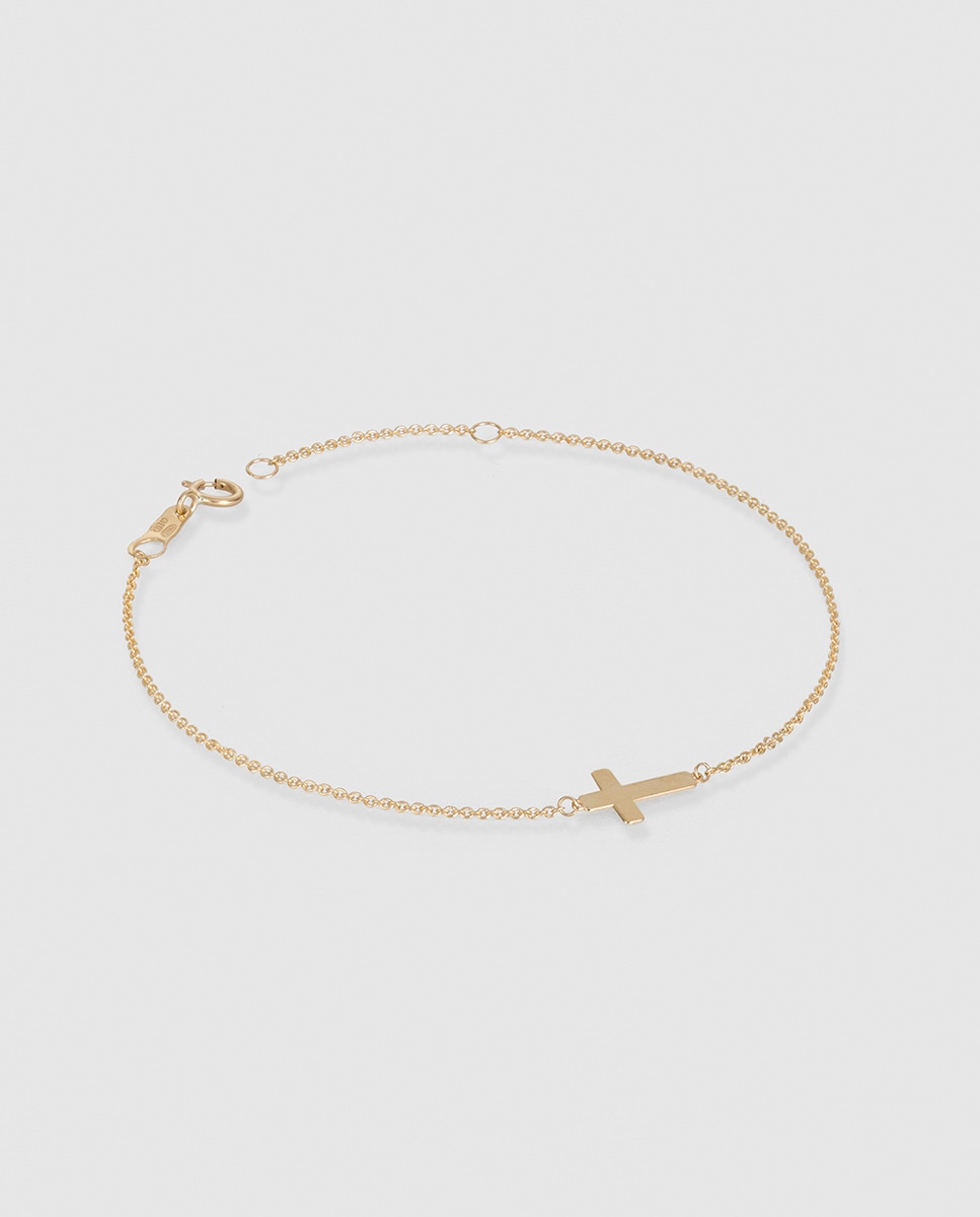 El Corte Inglés - Pulsera de niña de oro Cruz El Corte Inglés.