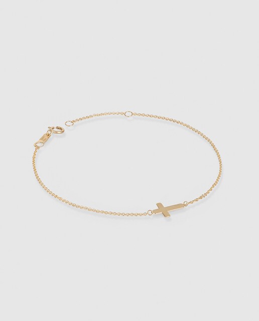 Pulsera de niña de oro Cruz El Corte Inglés