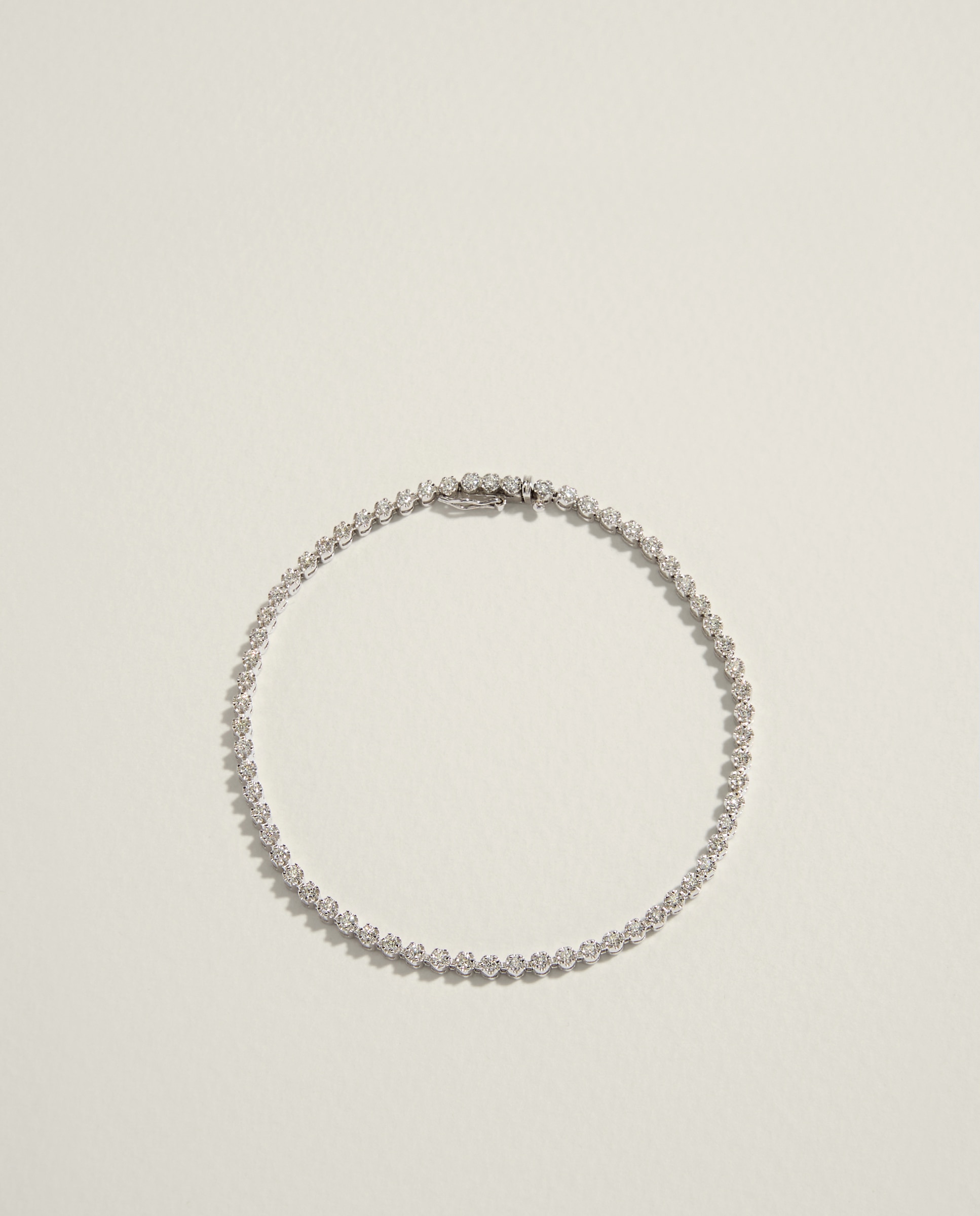 Pulsera Riviere de oro y diamante - El Corte Inglés - Blanco Blanco-1