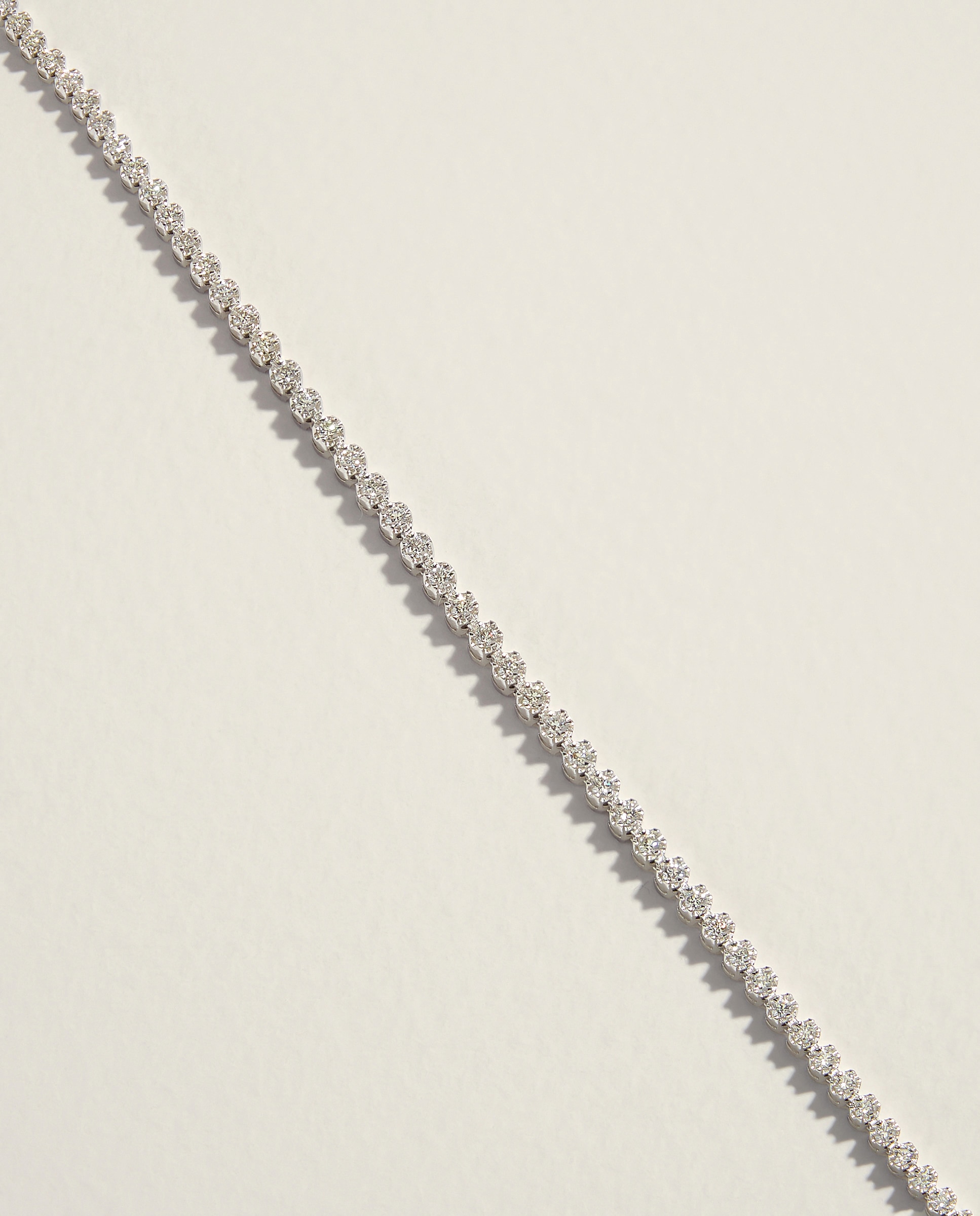 Pulsera Riviere de oro y diamante - El Corte Inglés - Blanco Blanco-2