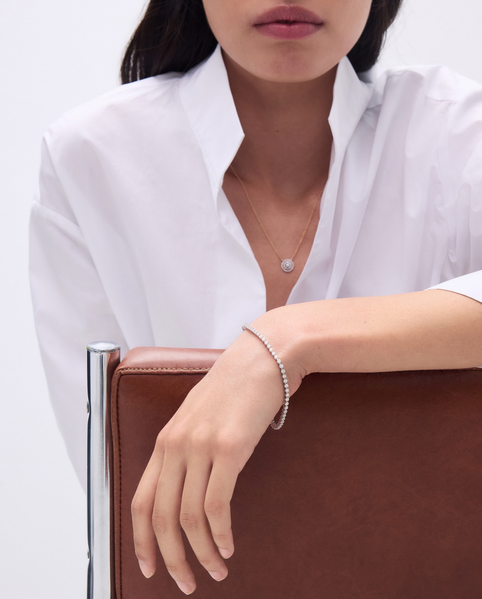Pulsera Riviere de oro y diamante - El Corte Inglés - Blanco Blanco-3