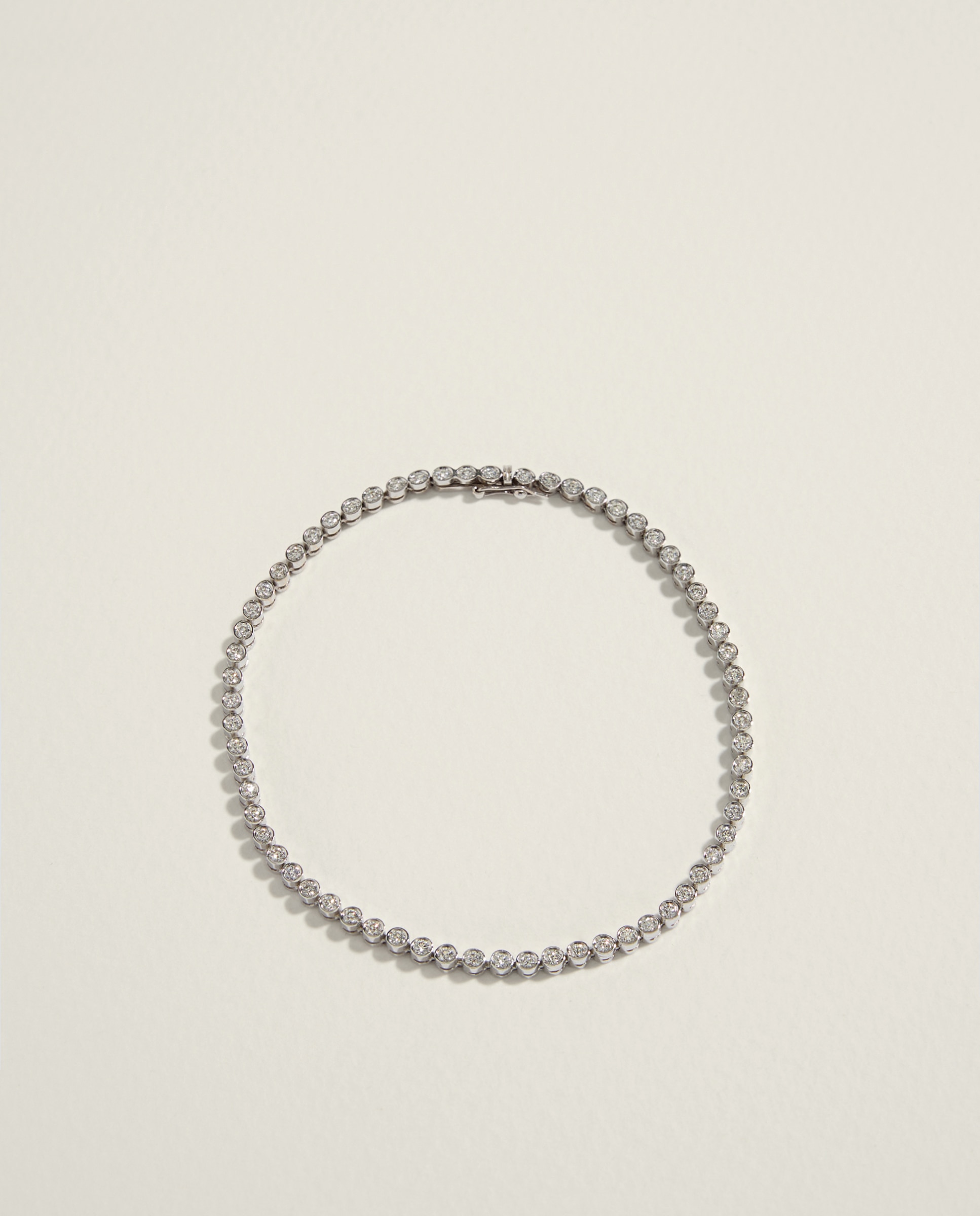 Pulsera Riviere de oro y diamante - El Corte Inglés - Blanco Blanco-1