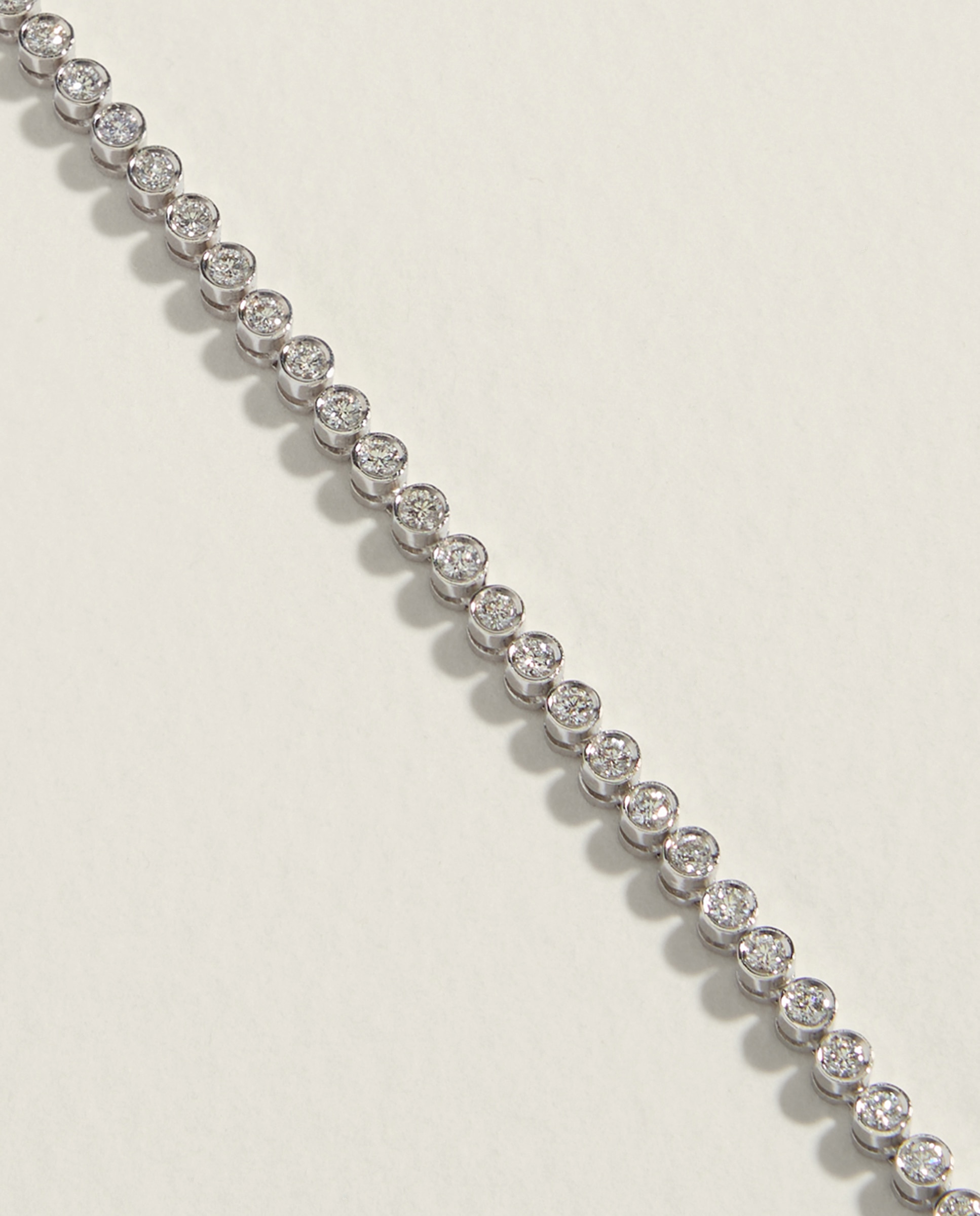 Pulsera Riviere de oro y diamante - El Corte Inglés - Blanco Blanco-2
