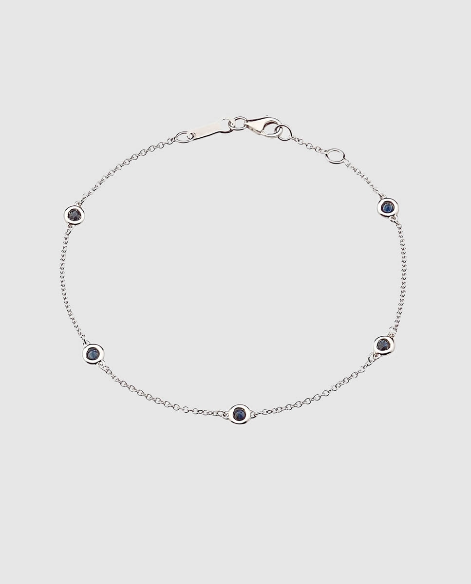 Imagen 1 de Pulsera El Corte Inglés de oro y zafiros - Azul Azul